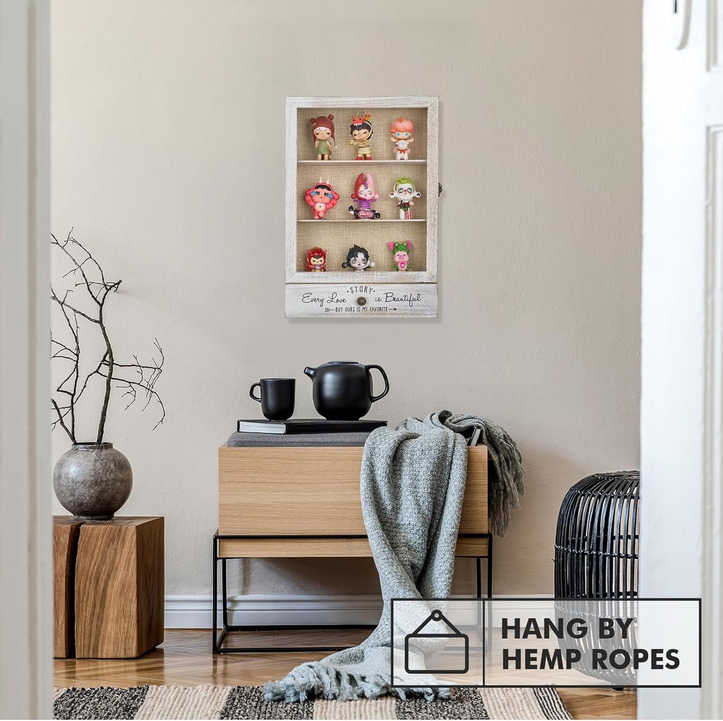 AW BRIDAL 11X16 Large Shadow Box Picture Frames Deep Shadow Boxes Display Cases with Removable Shelves and Drawers, White Wooden Memory Boxes for Keepsakes with Slot Ideas