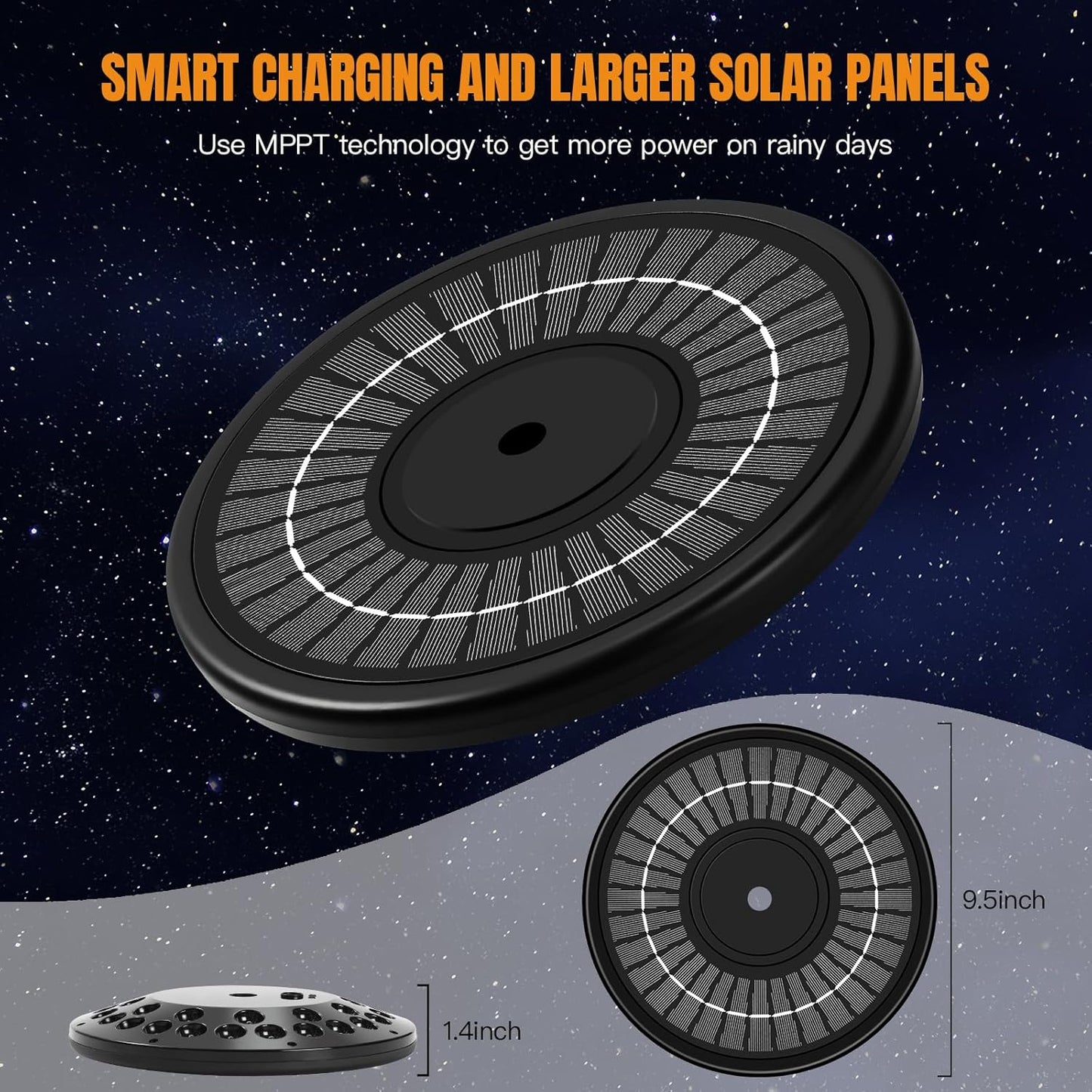 Flag Pole Light Solar Powered Outdoor, 2000 Lumen with 36 LED Ultra-Bright Flagpole, from Dusk to Dawn for 16+ Hours, 3 Brightness Levels 100% Flag Coverage High-Level Waterproof Auto on/Off