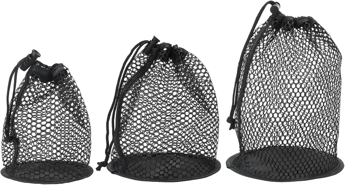 Golf Ball Storage Bag Nylon Mesh Golf Pouch with Adjustable Drawstring Closure for Sports Supplies Tennis