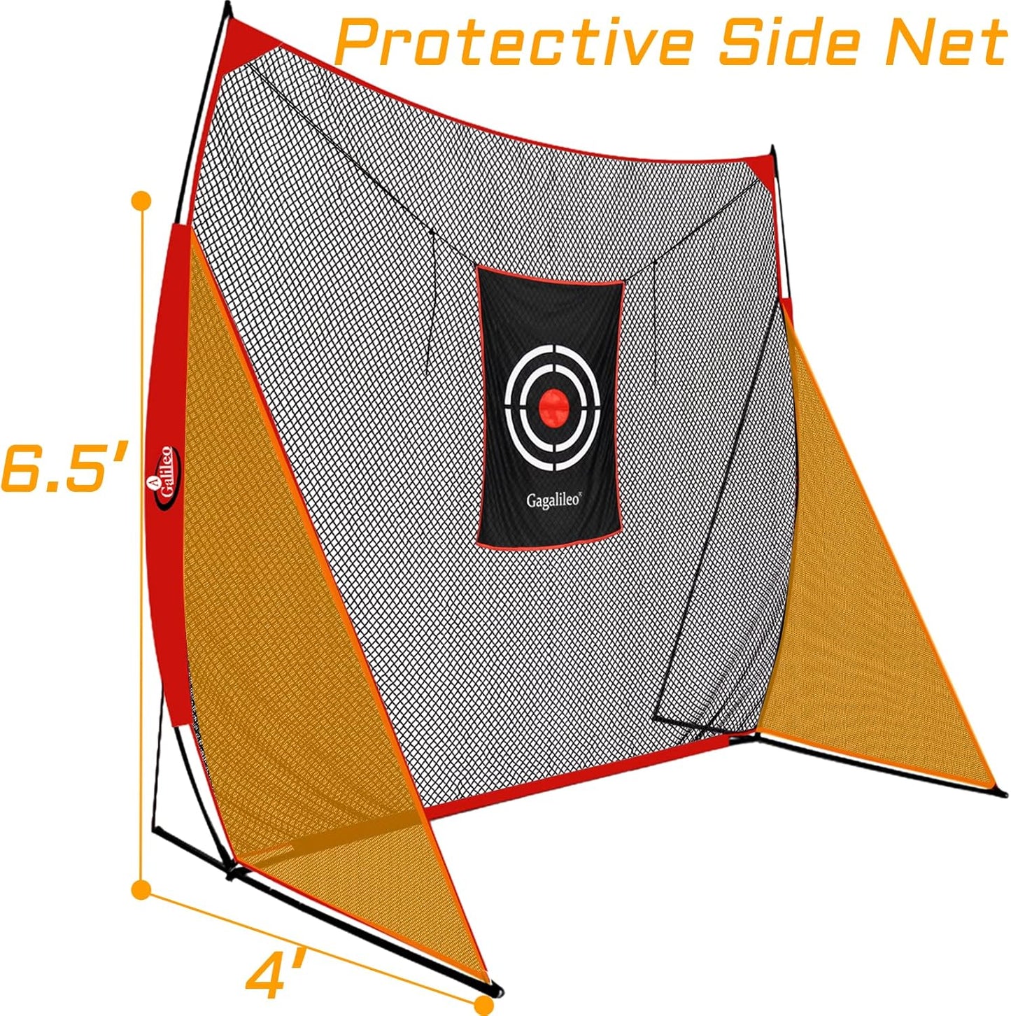 Gagalielo Golf Hitting Net with Target：Professional Heavy Duty Practice Net for Driver Swing Training Backyard Garage