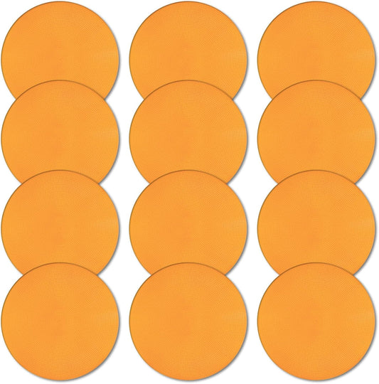 Poly Spot Markers 9 inch Non-Slip Rubber Agility Markers Flat Field Cones Floor Dots for Football, Soccer, Basketball Training Markers, School Activities, Exercise Drills, Social Distancing