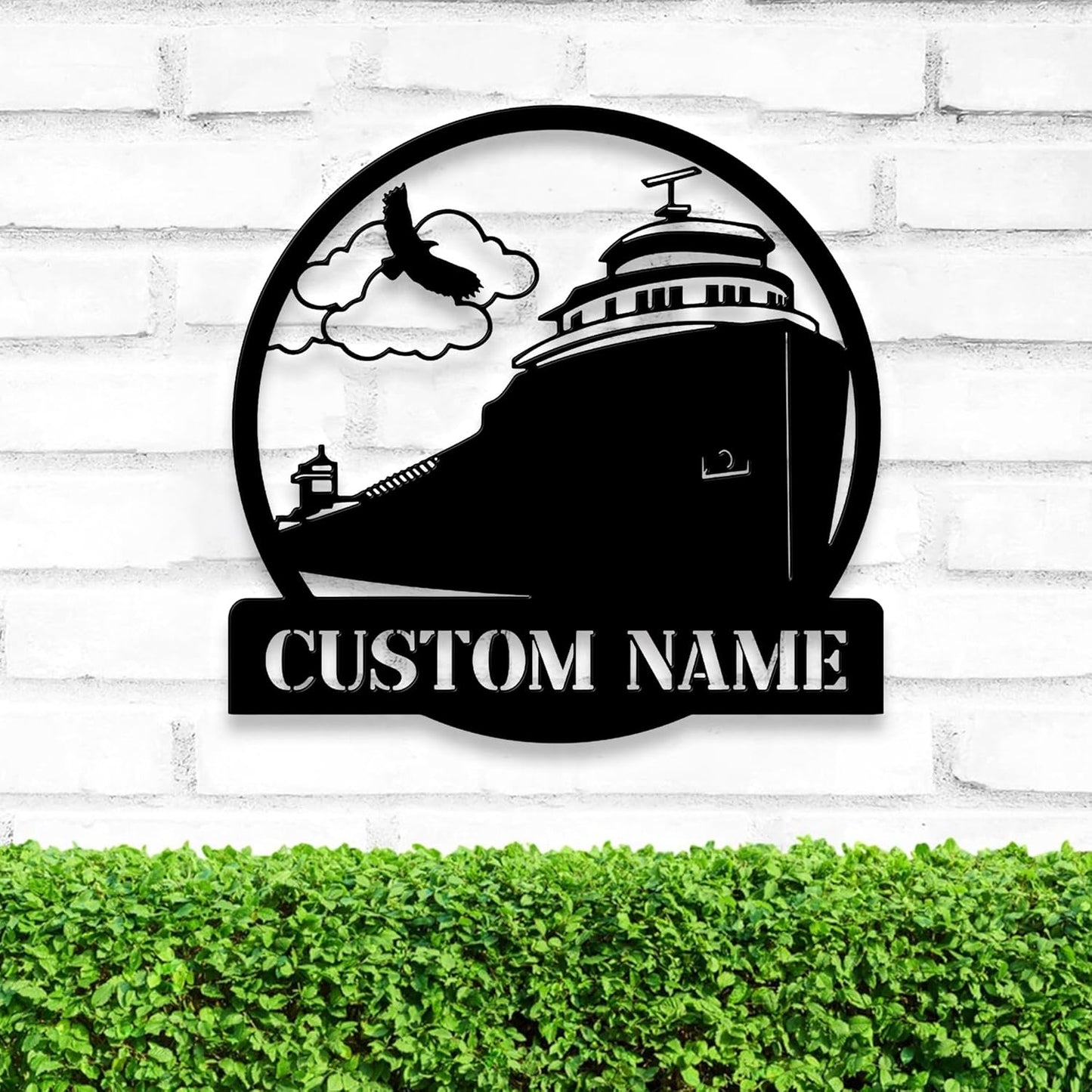 Custom Lake Freighter Ship Metal Wall Art With LED Light, Gift For Lake Freighter Ship Lovers, Wall Hanging, Home Decor, Birthday Gift