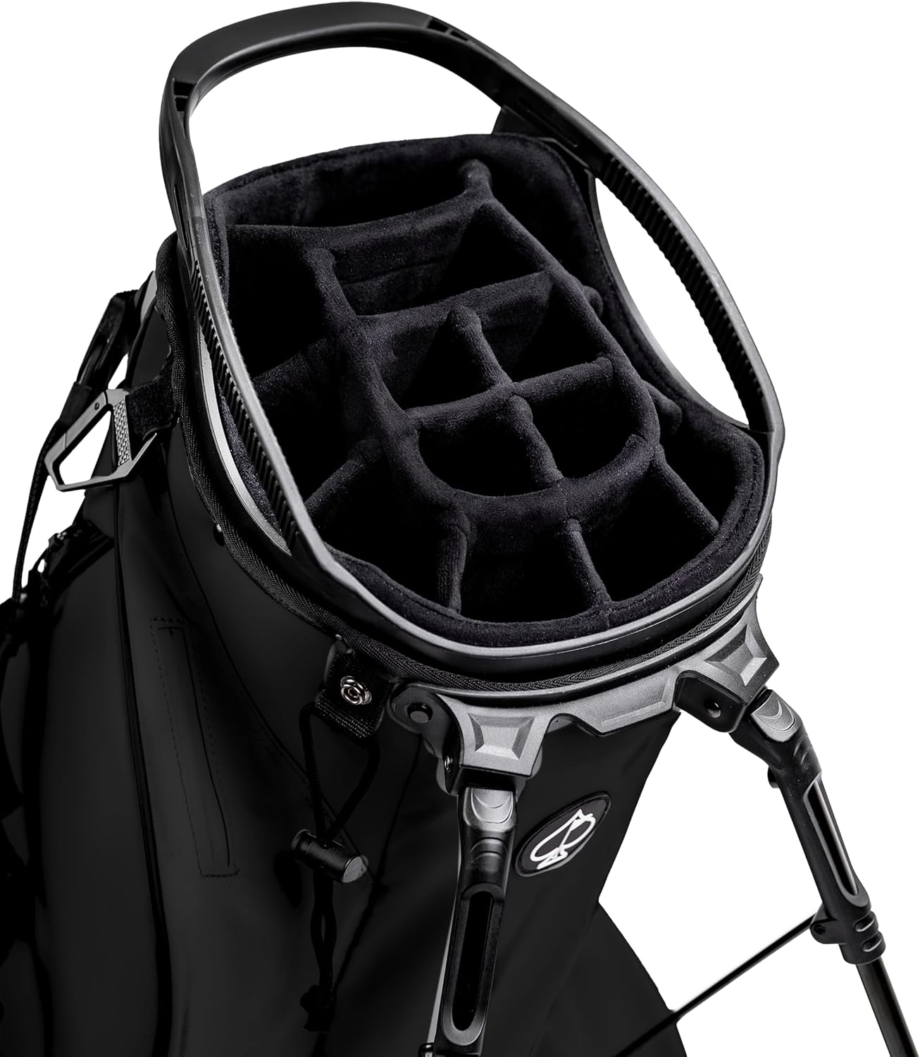 Pins & Aces Player Preferred Golf Bag - Premium Design, Lightweight Golf Bag with Stand - Velvet-Lined 5-Way Club Divider System