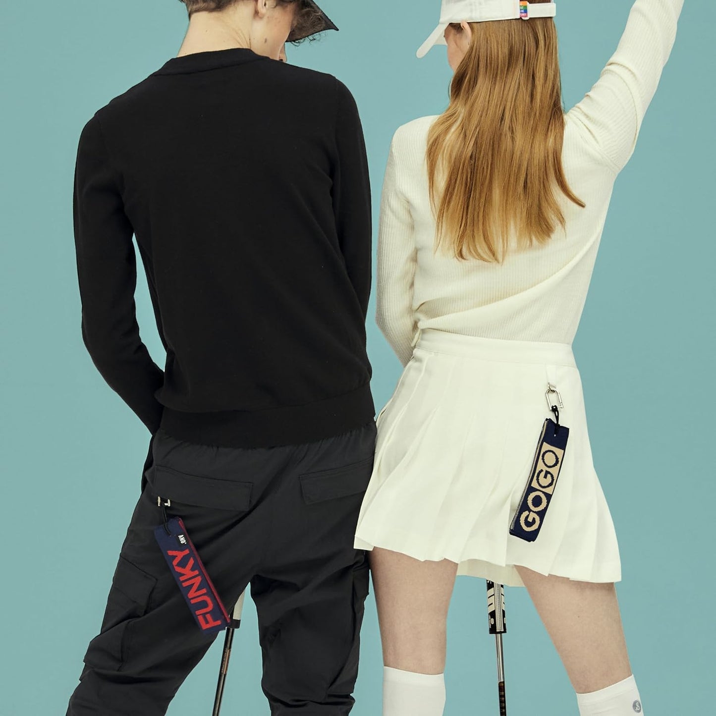 ANDGOLF Pleats Ball Towel, Use to Wash My Ball and Club, Best Choice for Golf Gifts, Embroidered Golf Towels, Clip for Bags/Pants/Skirts, Durable Elastic Band, Colorful Fashion Golf Item