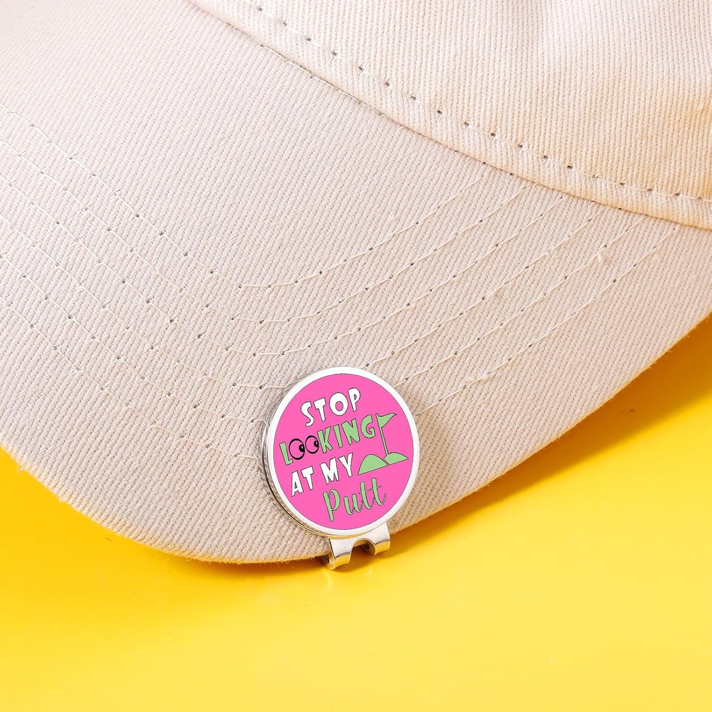 TI-EDC Funny Golf Women's Ball Marker Hat Clip, Golf Stocking Stuffer for Women, Womens Funny Golf Accessories, Funny Golf Ball Marker Accessories, Valentines Day Gifts for Girlfriend