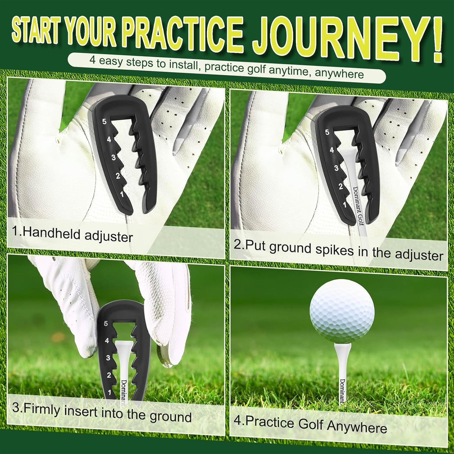 2PCS Golf Tee Height Tool, Tee Height Setter,Golf Height Setter.