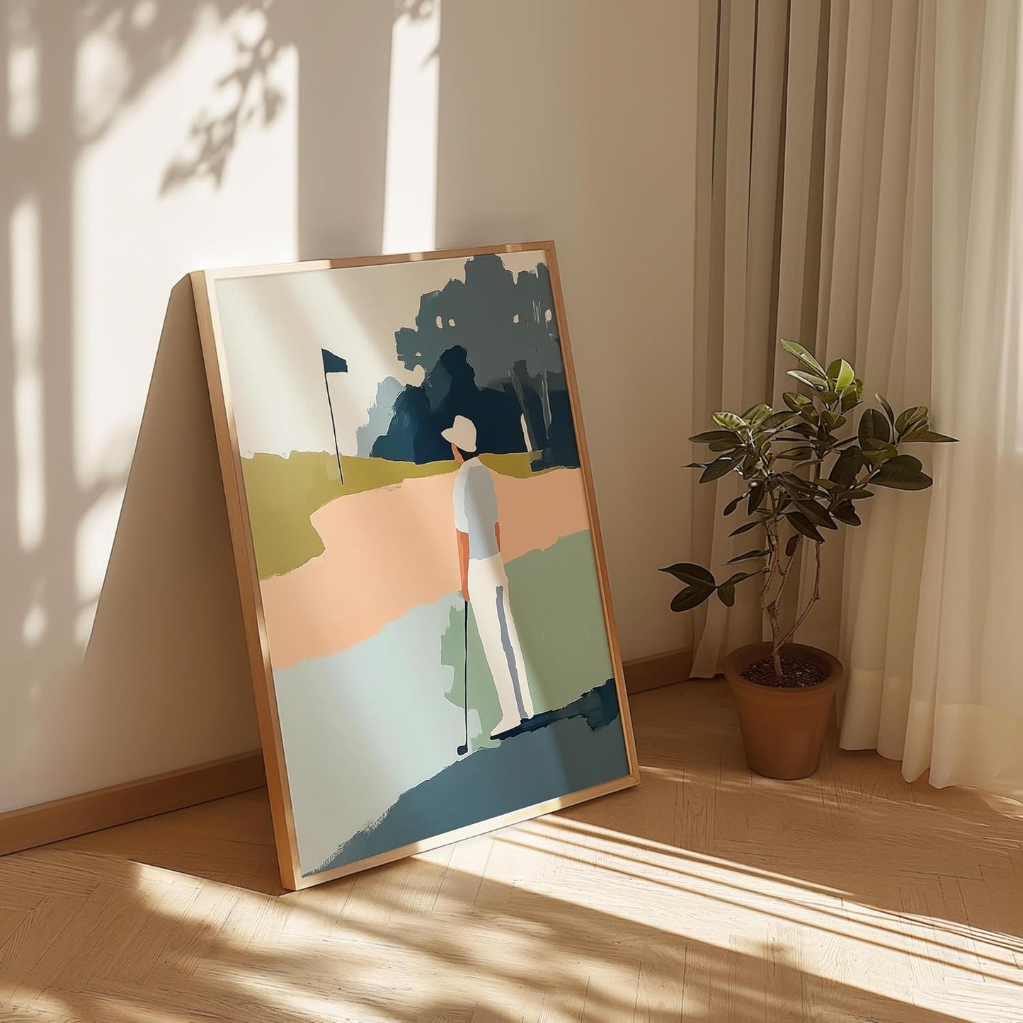 Golf Impressionist Art Print Posters - Premium Giclee Fine Art Prints - Sporty and Sophisticated Home Decor Posters, Golfer Art Prints for Home and Office Decor - Vintage Aesthetic, Ready to Frame