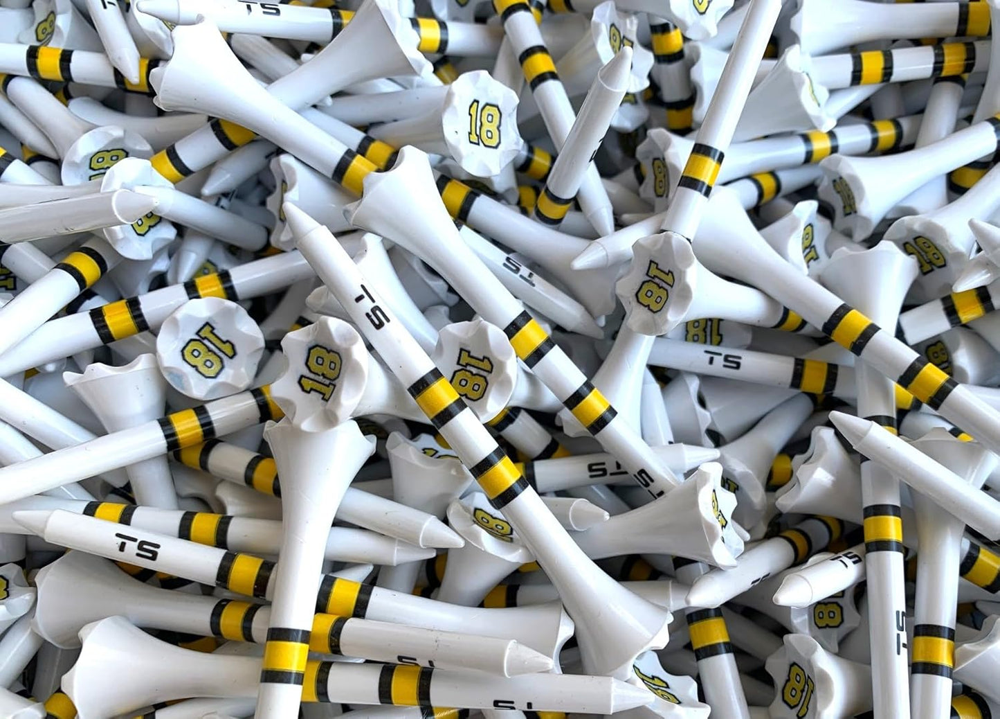 TRUESTRIKE Premium USA Golf Tees – 3¼" or 2¾" Durable Plastic Performance Tees (100 Pack) – Made in USA – Bulk Value Pack