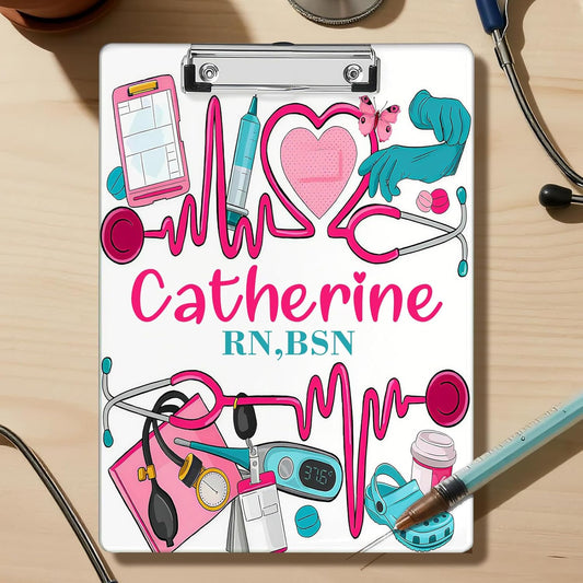 Custom Nurse Clipboard Personalzied Acrylic Clipboard with Name Custom Nurse Appreciation Gifts for Women Men