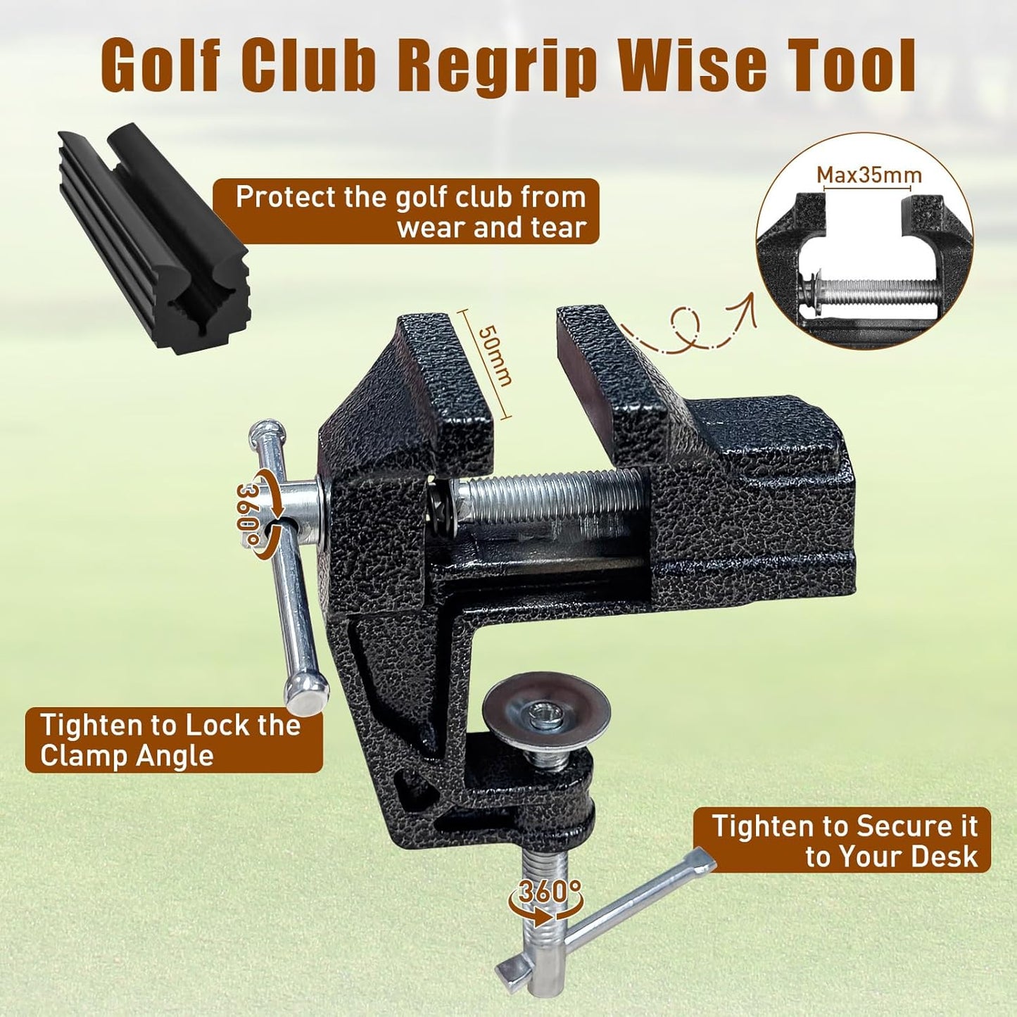 Golf Grip Tape Remover Tool Kits, No Tape Residue Rapid Removal - Perfect for Regripping Graphite and Steel Shafts Golf Club Grip Repair Kits