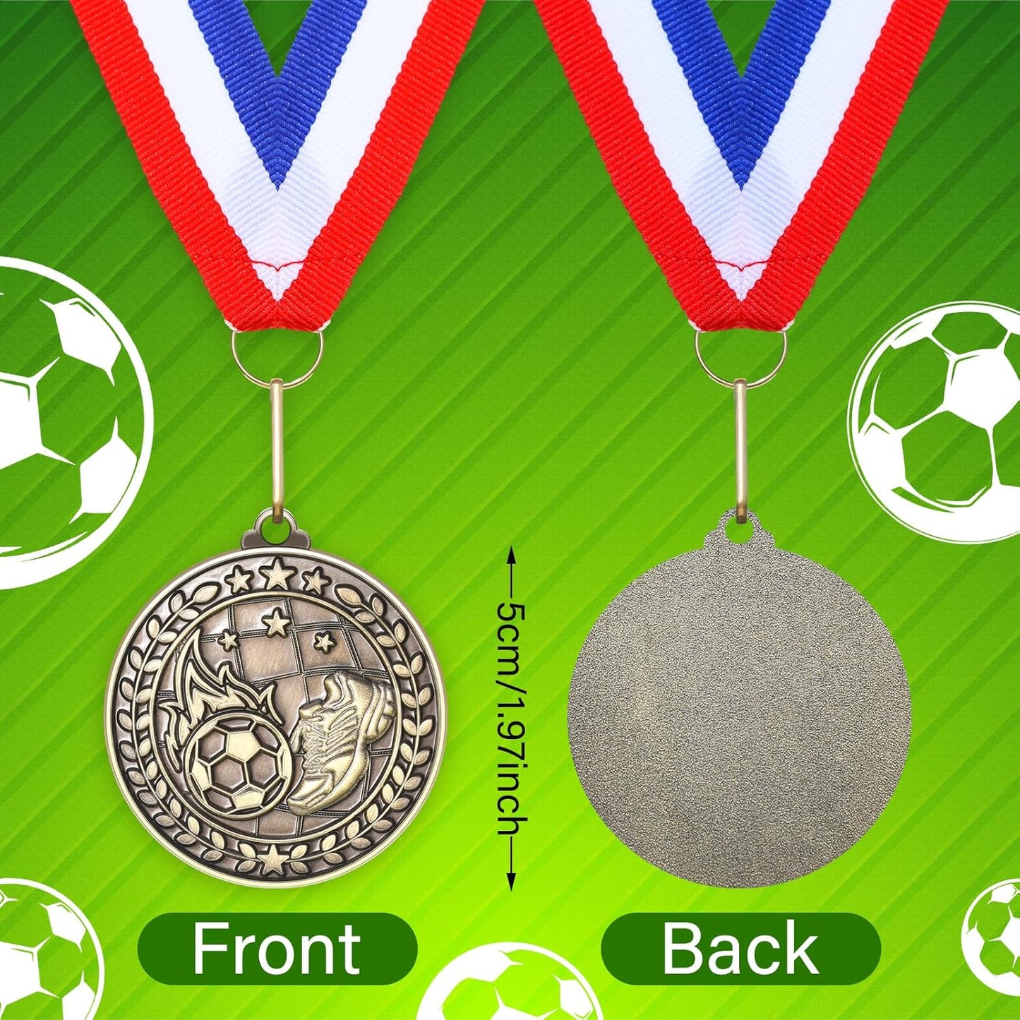 Remuuly 30 Pcs Gold Medals Bulk 2'' Basketball Soccer Baseball Volleyball Football Lacrosse Kickball Cheer Bowling Trophy Medals for Awards for Sports Participation Winner Gift