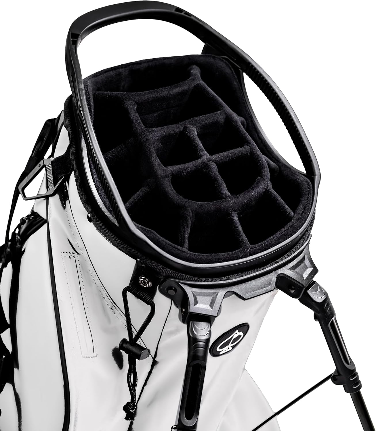 Pins & Aces Player Preferred Golf Bag - Premium Design, Lightweight Golf Bag with Stand - Velvet-Lined 5-Way Club Divider System