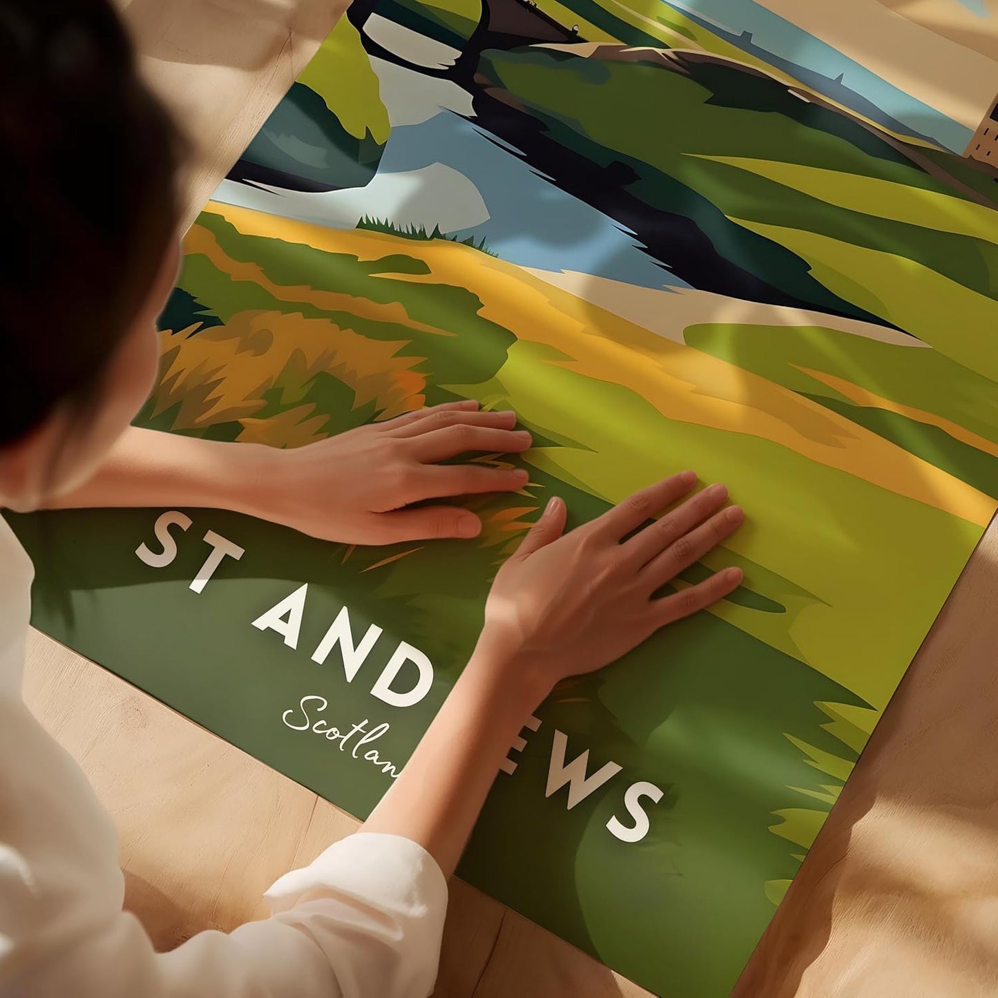 Golf Course Premium Giclee Fine Art Prints - Augusta, Pebble Beach, Pinehurst, Golf Course Posters, Golf Wall Art, Aesthetic Poster for Home Office Decor, Ready to Frame