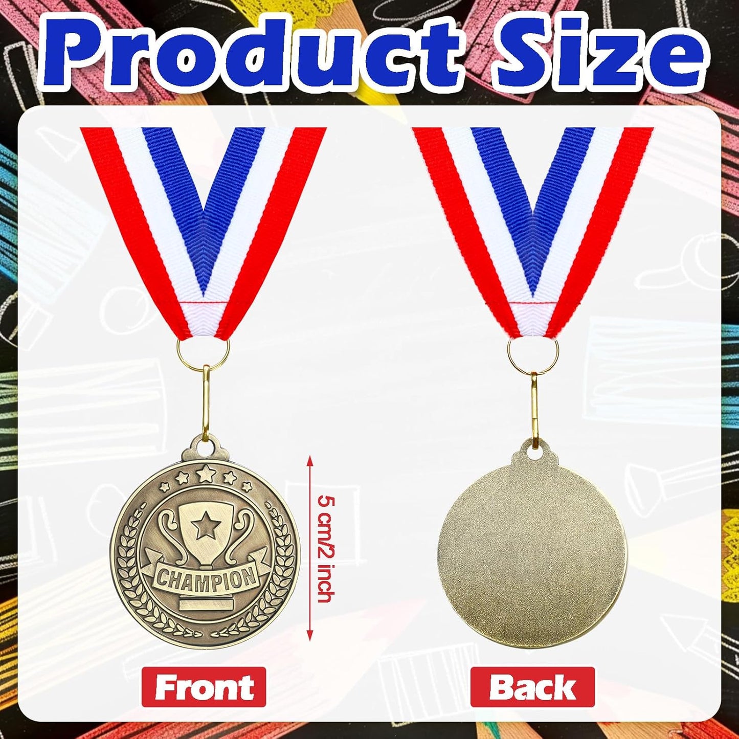 Remuuly 30 Pcs Gold Medals Bulk 2'' Basketball Soccer Baseball Volleyball Football Lacrosse Kickball Cheer Bowling Trophy Medals for Awards for Sports Participation Winner Gift