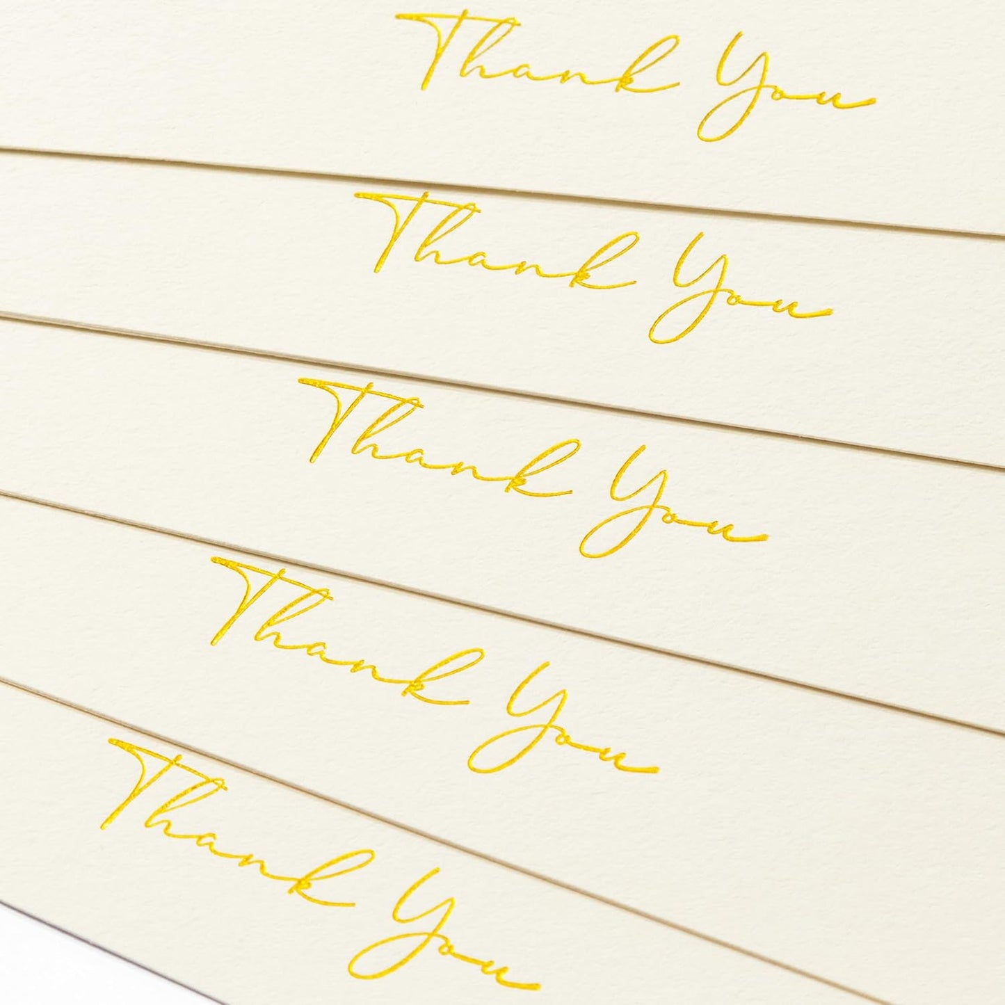 Crisky 50 Pack Thank You Cards With Envelopes & Stickers, Printable Ivory Bridal Shower Graduation Thank You Cards Small Business, Wedding Baby Shower Birthday Funeral Notes Bulk