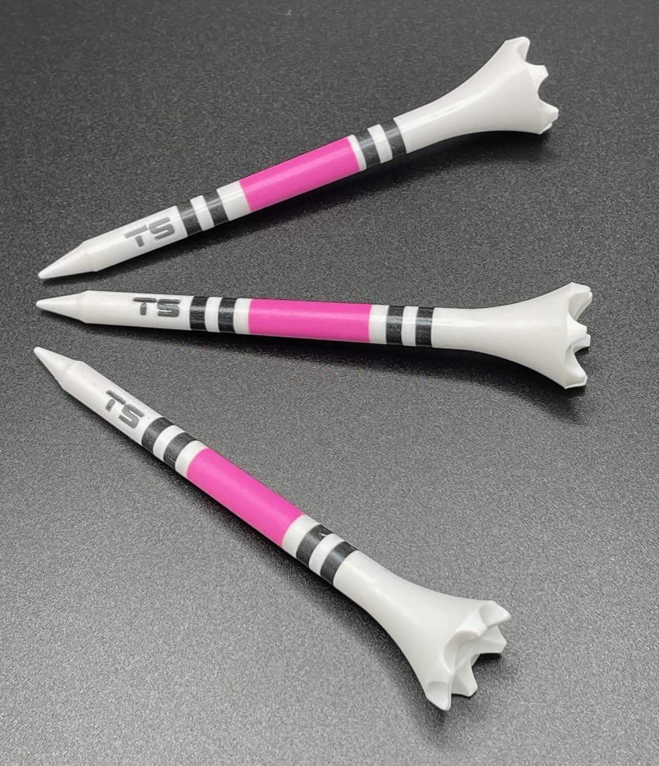 TRUESTRIKE Premium USA Golf Tees – 3¼" or 2¾" Durable Plastic Performance Tees (100 Pack) – Made in USA – Bulk Value Pack