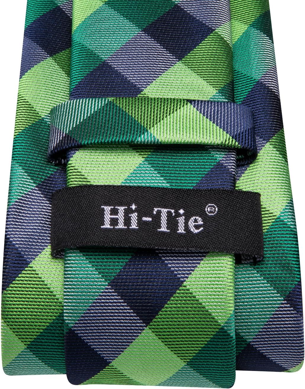 Hi-Tie Men 63inches Tie Set Extra Long Necktie Paisley Tie Pocket Suqare Cufflinks Big and Tall Men Tie