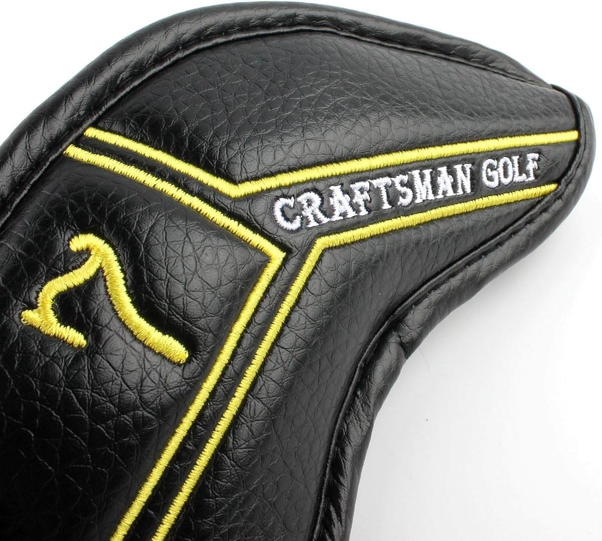 CRAFTSMAN GOLF 12pcs or 1pc Black Leather Golf Iron Head Covers Set Headcover Colorful Number Embroideried for Callaway Ping Taylormade Cobra Also Custom Version w/Your Name