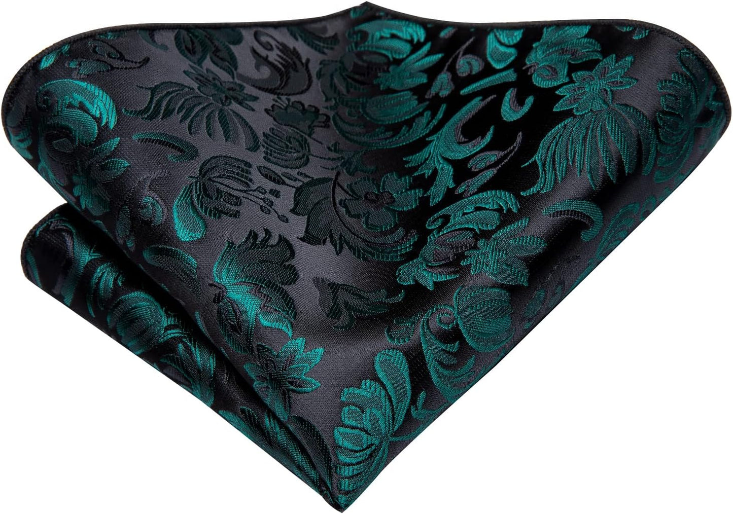 Dubulle Mens Paisley Striped Tie WOVEN Necktie for Men and Handkerchief Cufflinks Set Wedding Formal Business