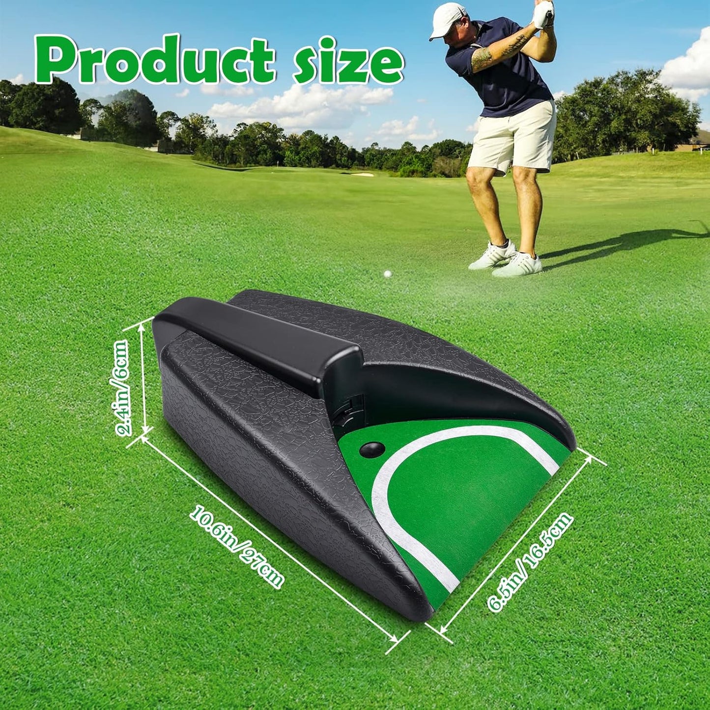 Automatic Putting Machine - Auto Returning Golf Cup Training Aid for Indoor/Outdoor Practice