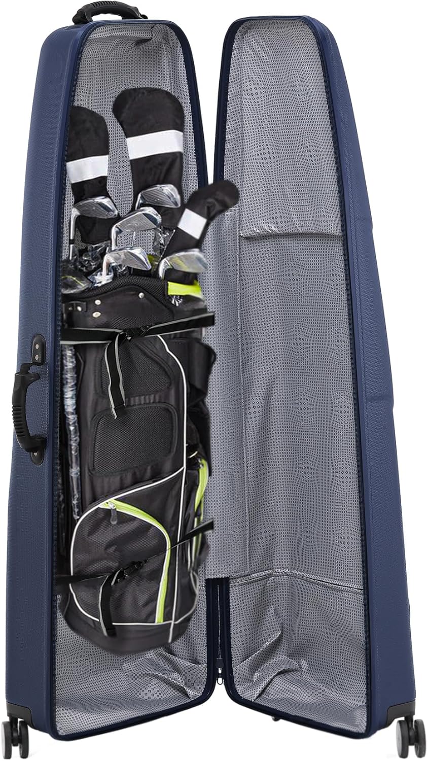 Samsonite Tour Deluxe Golf Hard Case Golf Travel Bag, Lightweight & Durable ABS Shell, 360 Degree Multi-Directional Wheels