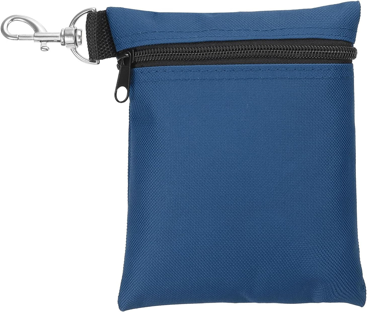 PATIKIL Golf Tee Pouch, Zipper Golf Ball Bag with Metal Lobster Claw Clip for Men Women Valuables Holder
