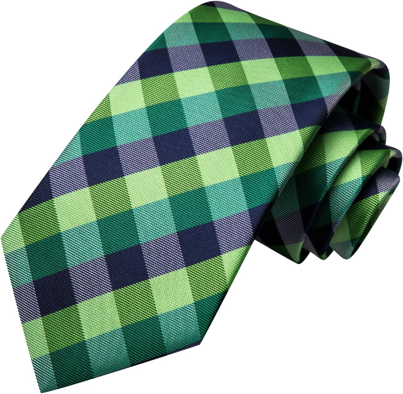 Hi-Tie Men 63inches Tie Set Extra Long Necktie Paisley Tie Pocket Suqare Cufflinks Big and Tall Men Tie