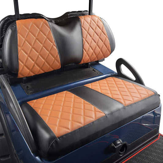 NOKINS Golf Cart Diamond Seat Covers Kit, Fit for Club Car Precedent OEM Standard Front Seat Cushion, Golf Cart Vinyl Seat Cover, No Nails Required