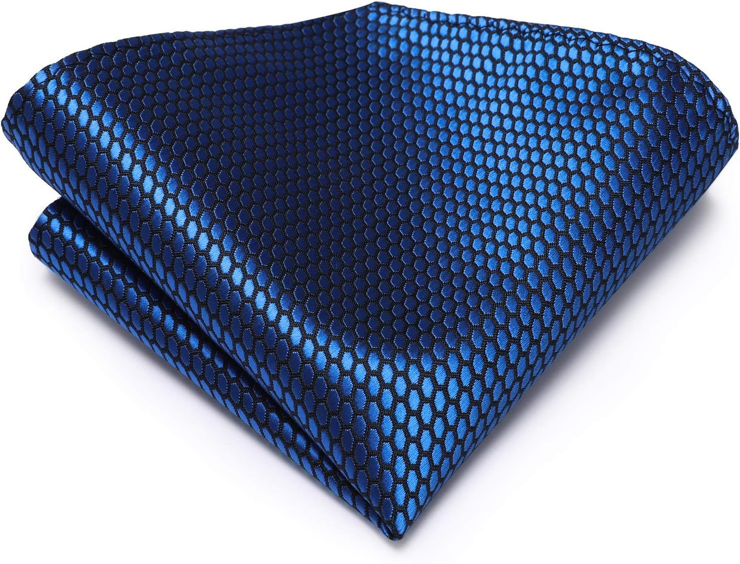 Dubulle Mens Paisley Striped Tie WOVEN Necktie for Men and Handkerchief Cufflinks Set Wedding Formal Business