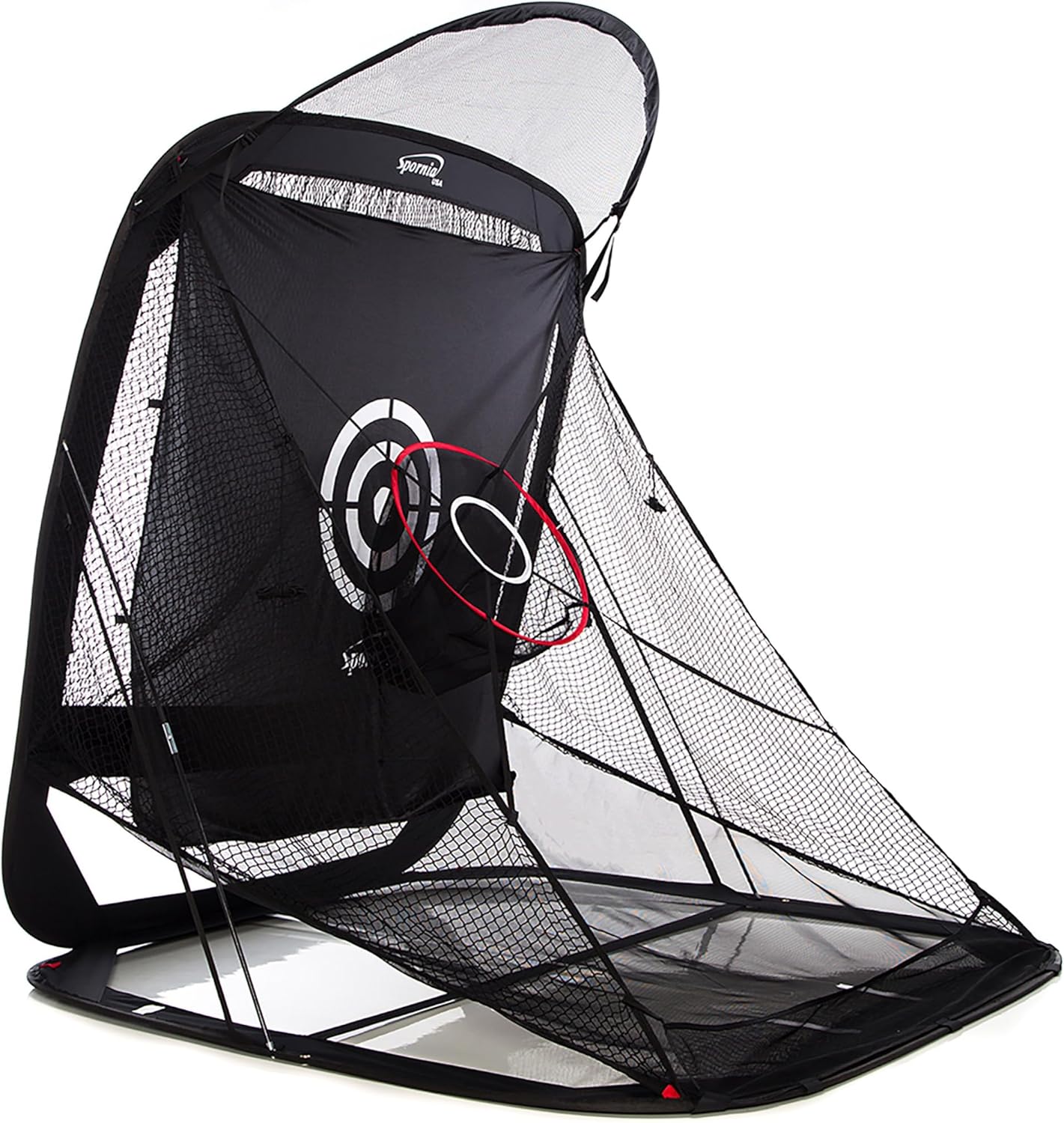 Spornia Spg-7 Golf Practice Net - Automatic Ball Return System w/Target Sheet, Two Side Barrier