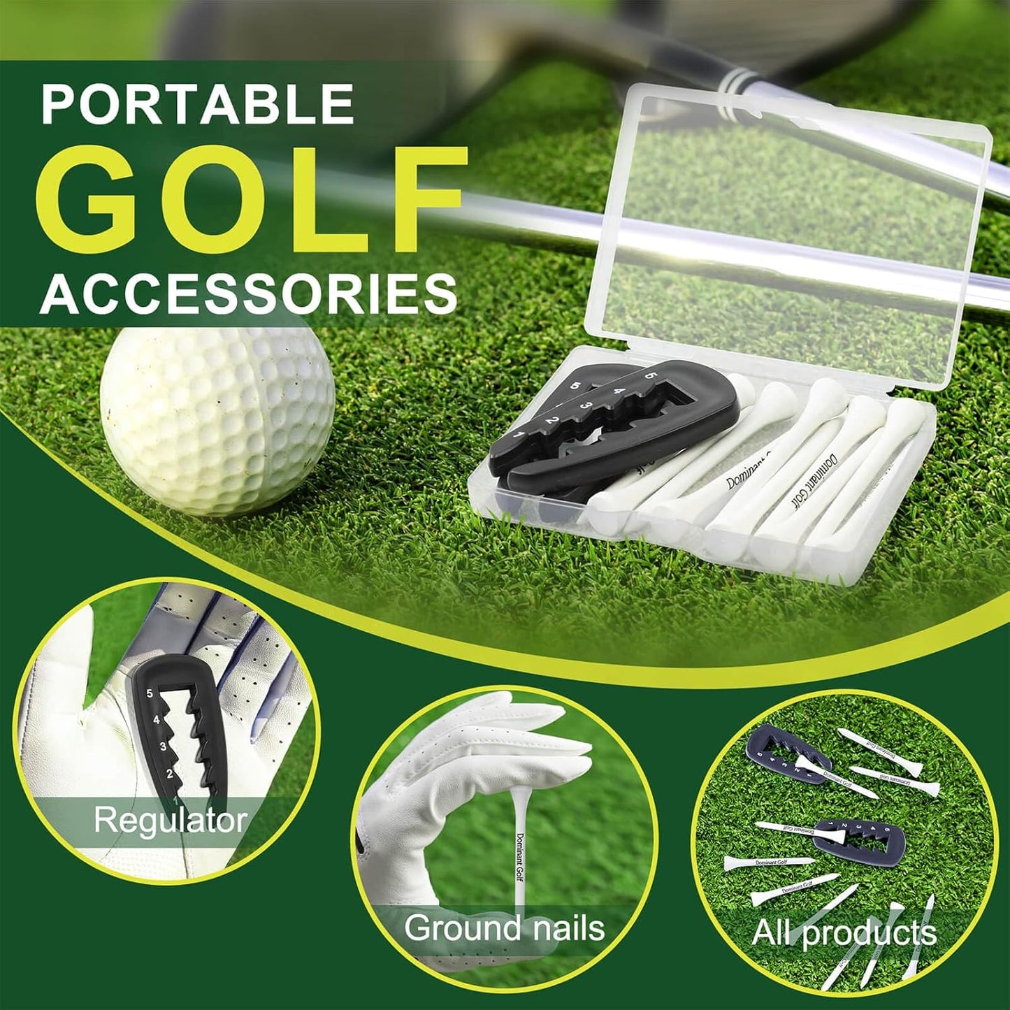 2PCS Golf Tee Height Tool, Tee Height Setter,Golf Height Setter.