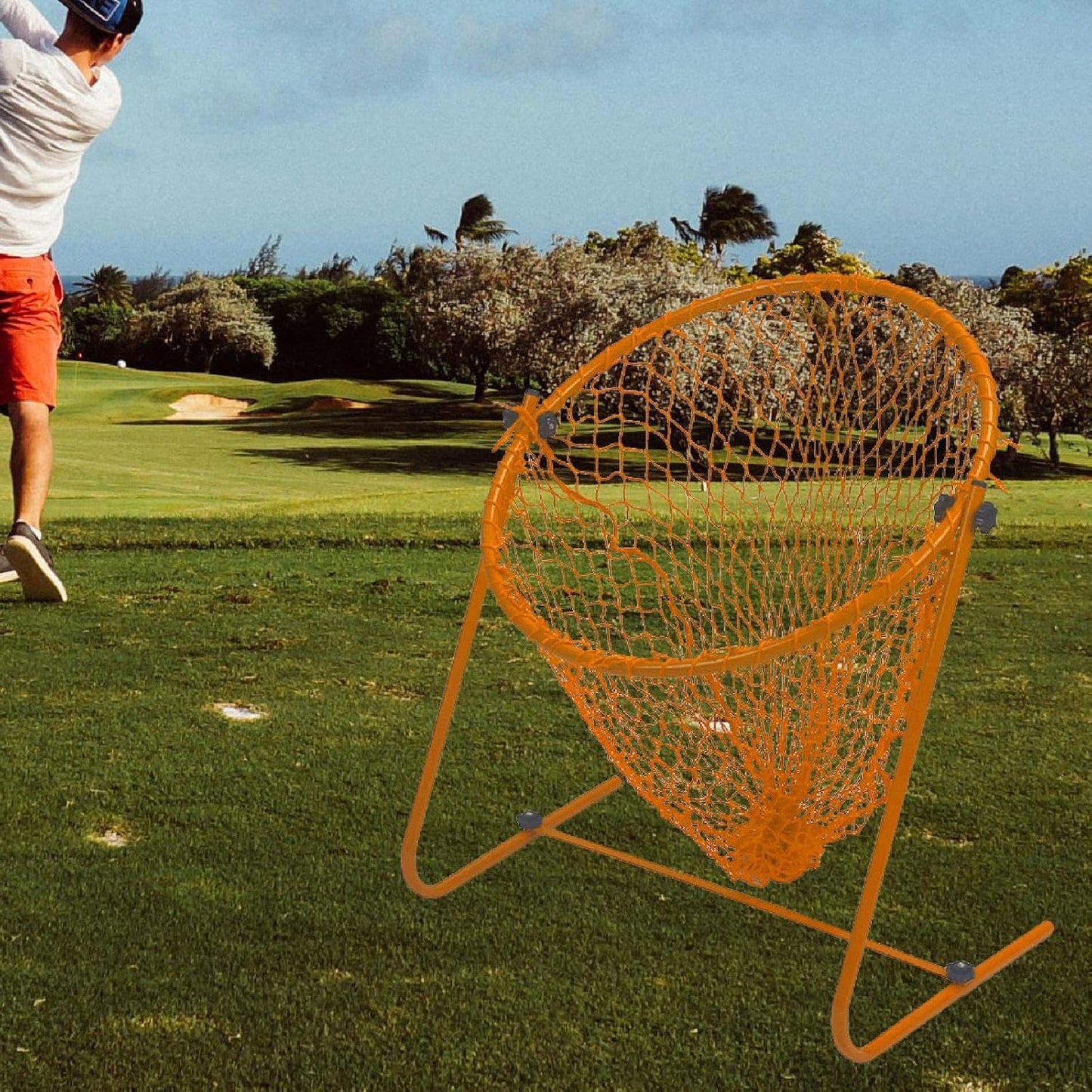 Golf Chipping Practice Net,Training Equipment Home Adjustable Angle Target Accessories for Exercise Pitching Backyard Driving