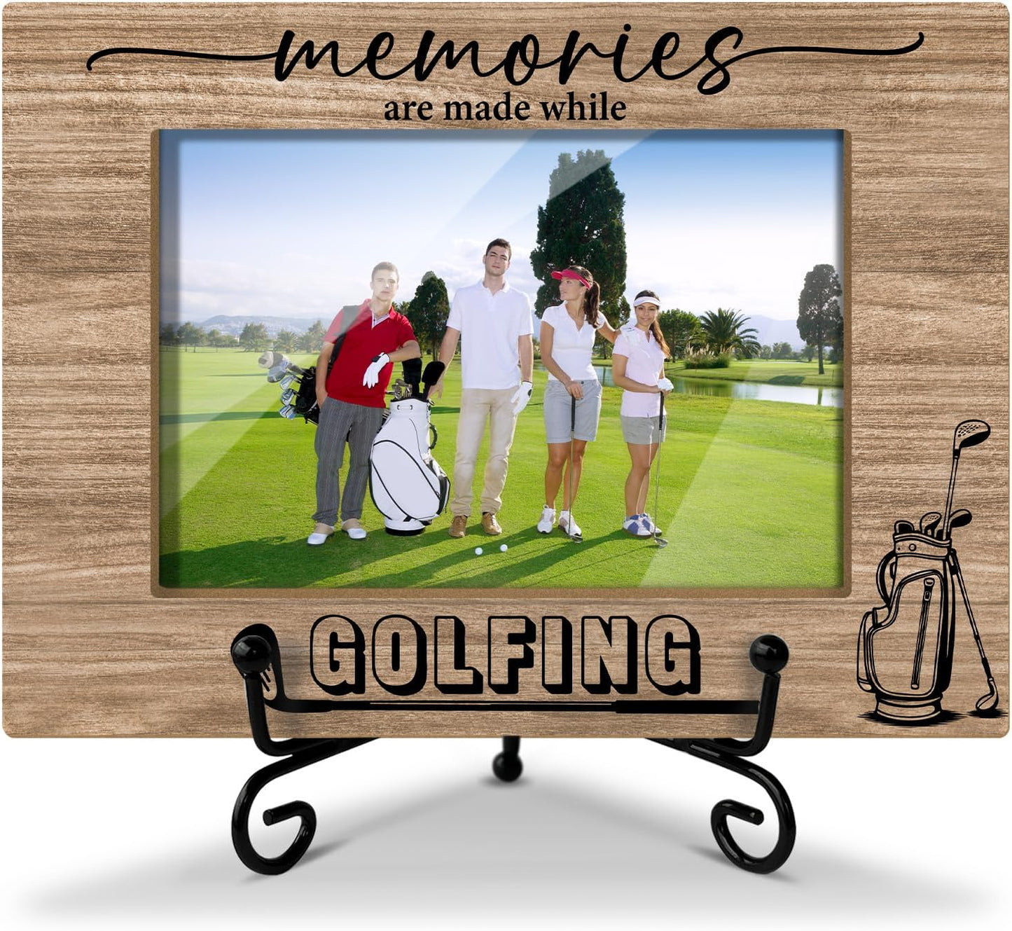 Golf Picture Frame, Golfing Gifts For Friends, Birthday Christmas Gifts Table Desk Decor Golf Photo Frame for 4 x 6 Photo /31
