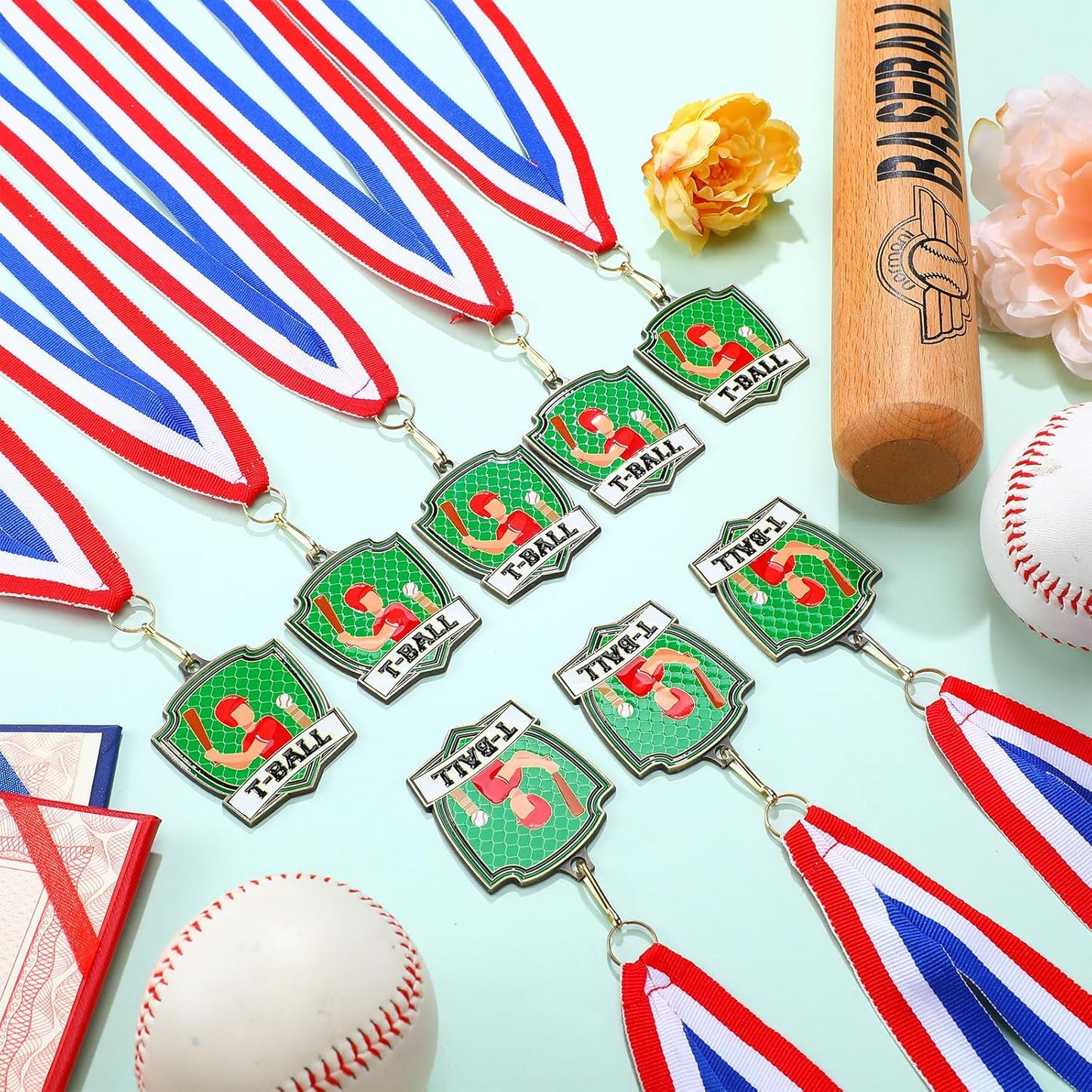 10/20 /30/40 Pcs Award Medals Bulk Sports Medals with Neck Ribbons 2.4 Inch Winner Award Trophy Prize Gift for Sports Themed Party Favors Tournaments School Match