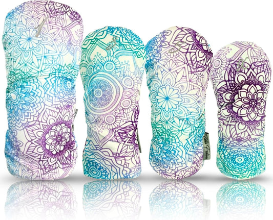 Taboo Fashions Resort Collection Golf Club Covers for Women - Numbered Golf Headcovers Set for Driver, Fairway and Hybrid Clubs - Weather Resistant, Pack of 4