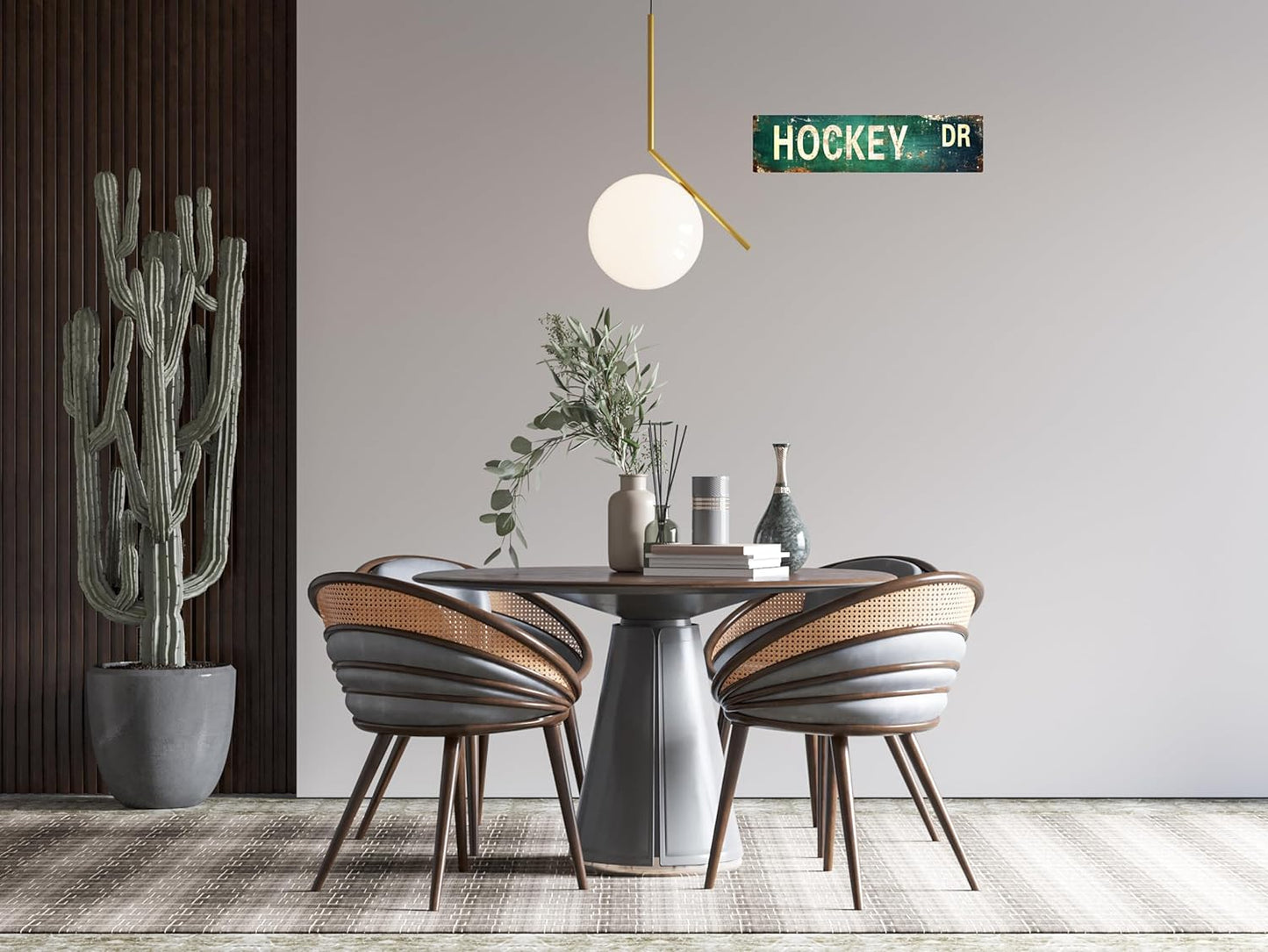 AWISZZZ Vintage Metal Tin Sign Retro Hockey Dr Signs Stylish Wall Art Plaques for Home Decor Bathroom Kitchen House and Gothic Wall Decor or as a Unique Poster 16x4 in