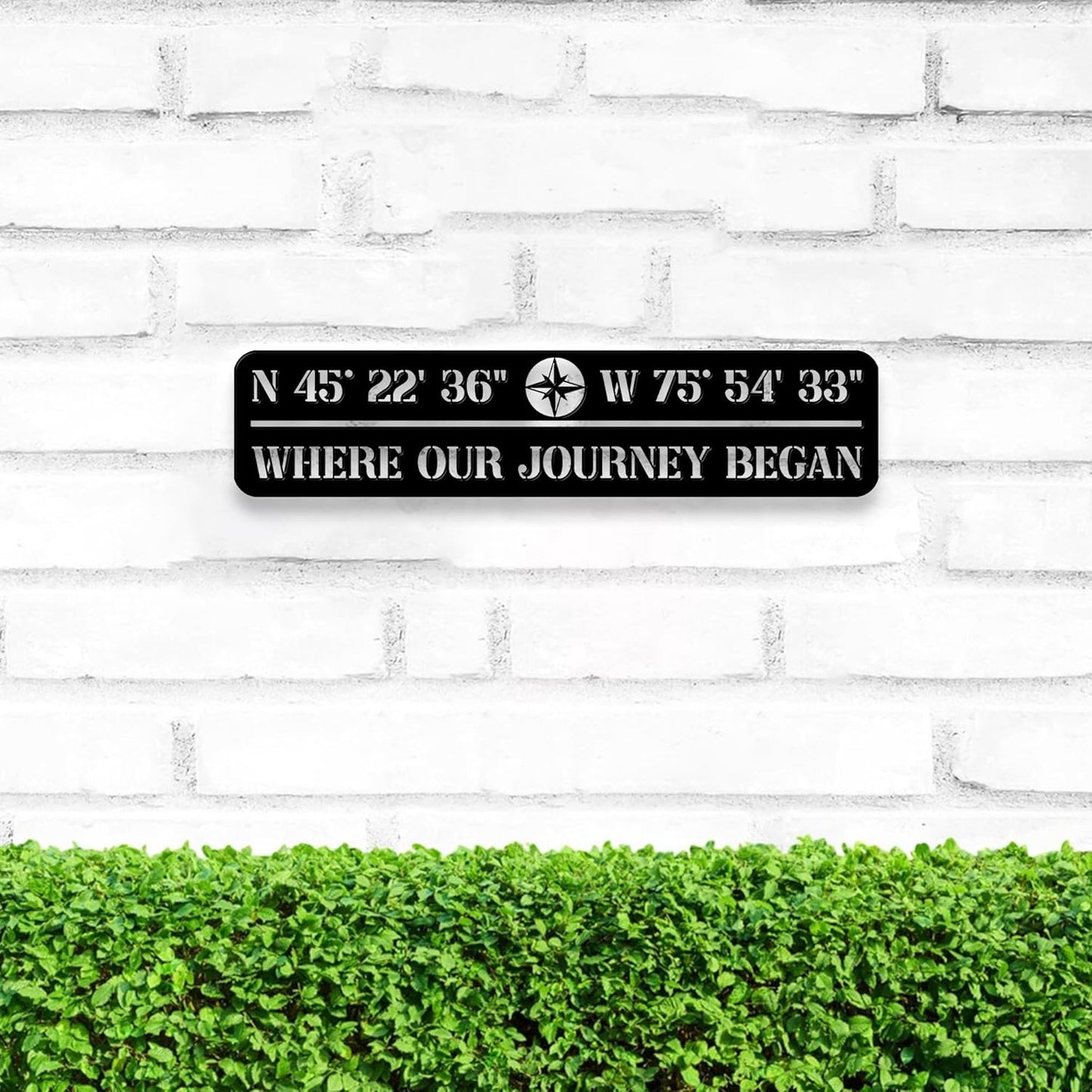 Custom GPS Coordinates Metal Wall with Light, Latitude Longitude Sign, Coordinate Sign, Coordinates Metal Art,Housewarming Gift, Door Hanger