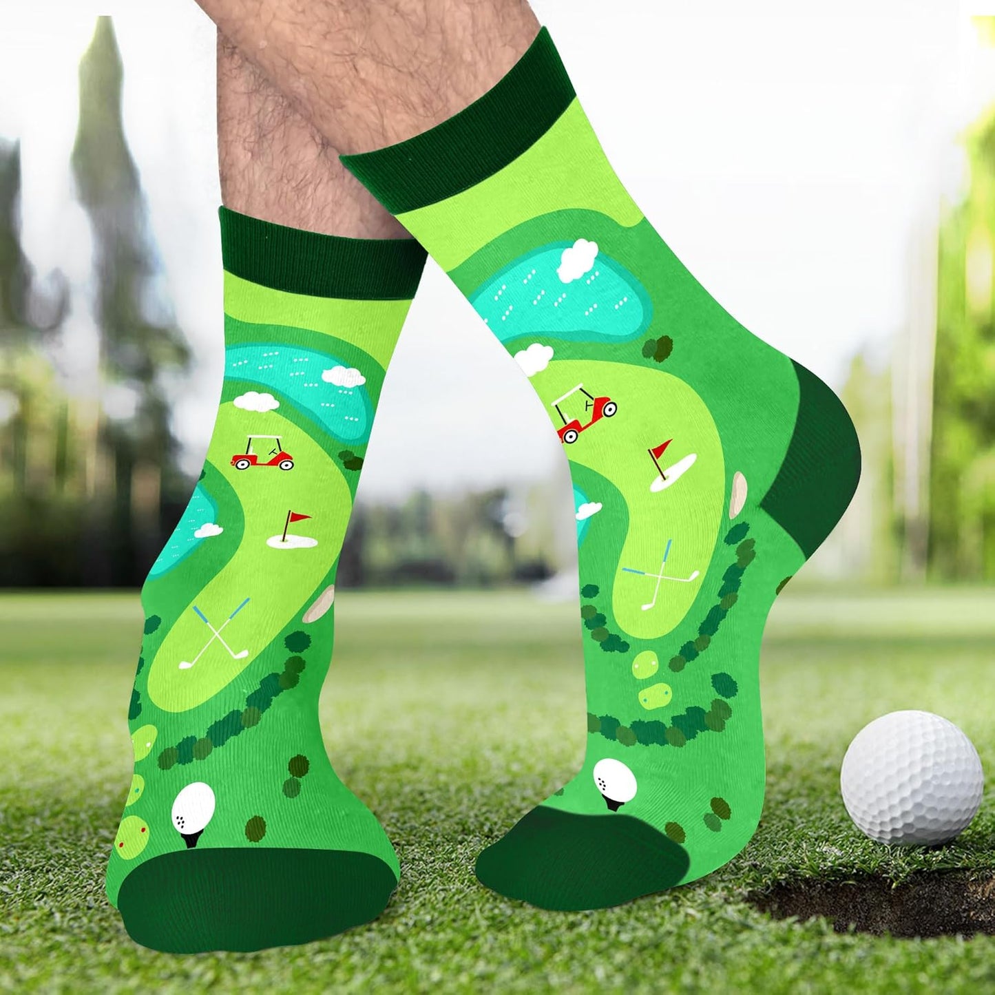 VICRAZY Golf Gifts for Men, Women - Golf Accessories, Golf Socks for Dad, Mom - Funny gift, Christmas Gifts, Stocking Stuffer