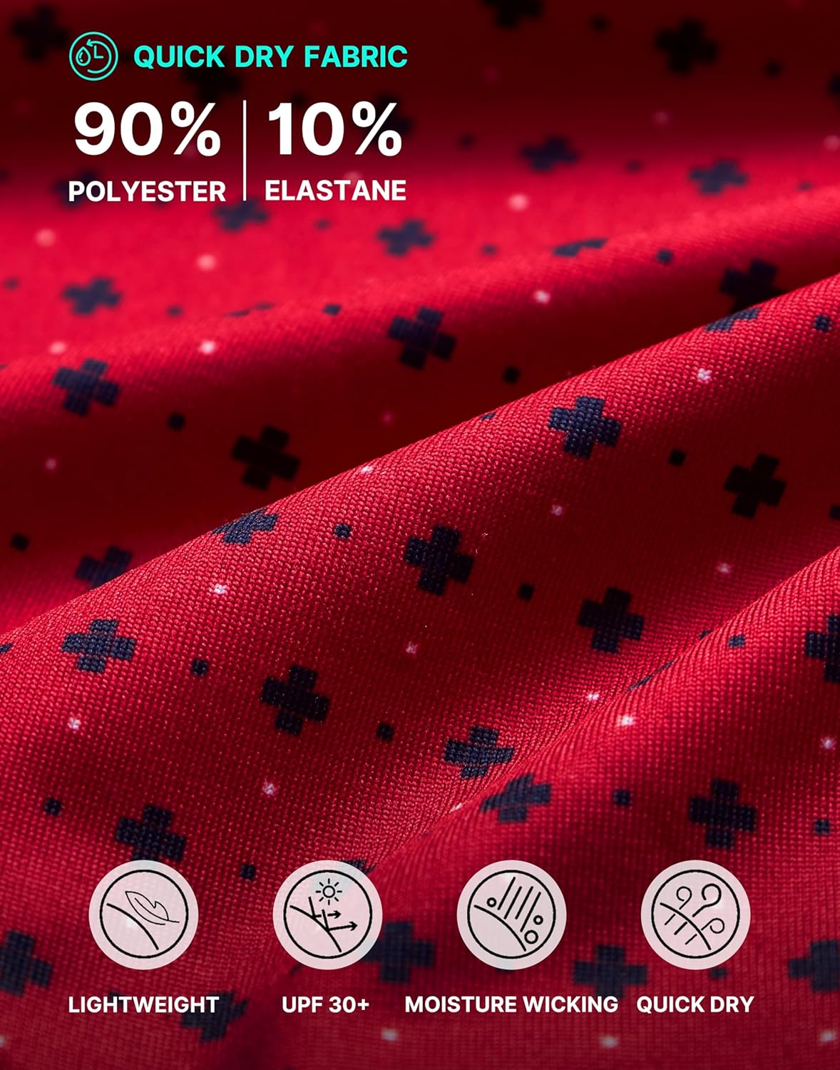 Obla Mens Golf Polo Shirts Short Sleeve Dry Fit Performance Moisture Wicking Casual Print Collared Golf Shirts for Men