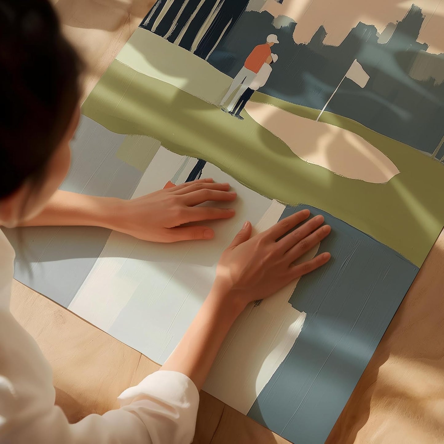 Golf Impressionist Art Print Posters - Premium Giclee Fine Art Prints - Sporty and Sophisticated Home Decor Posters, Golfer Art Prints for Home and Office Decor - Vintage Aesthetic, Ready to Frame