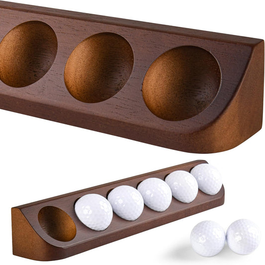 2-Pack Golf Ball Display Case Wall Mount - Display 12 Standard Golf Balls - Golf Office Tabletop Decor - Sport Memorabilia Display Case for Golf Ball Collector - Golf Accessories Gift for Men