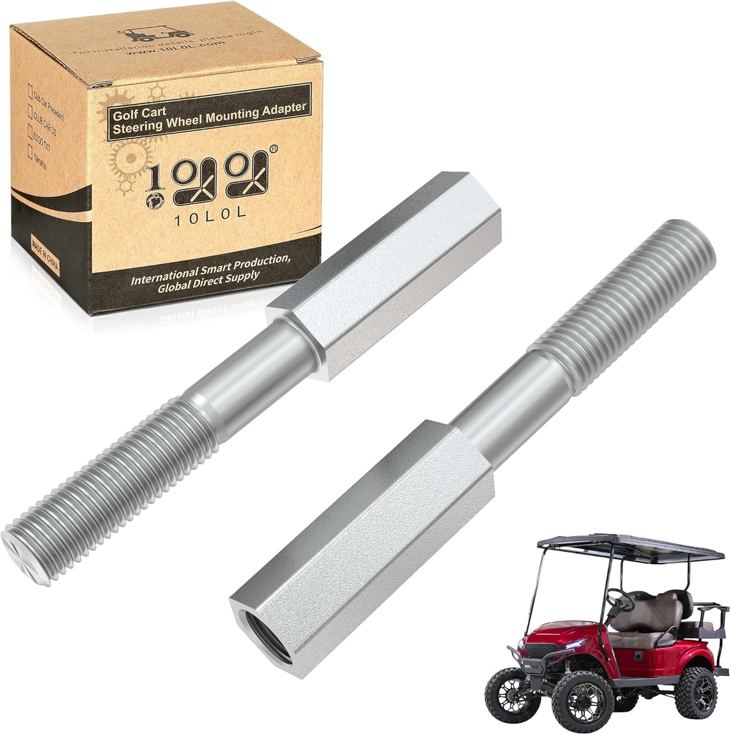 10L0L Golf Cart Shock Absorber Extension Rod For EZGO Club Car With Lifts Kit or Other Modifications to Raise the Body,Compatible With Front Rear Shock Absorbers 70928-G01, 76418-G01, 70630-G01