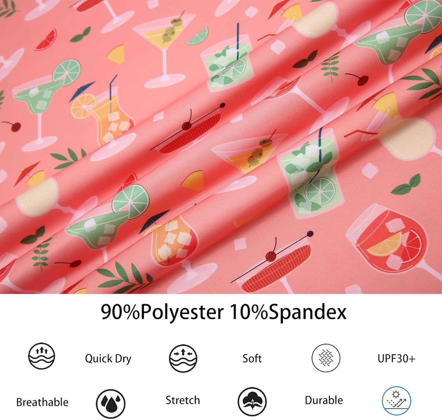 Alex Vando Mens Hawaiian Golf Shirt Moisture Wicking Digital Print Golf Shirts for Men