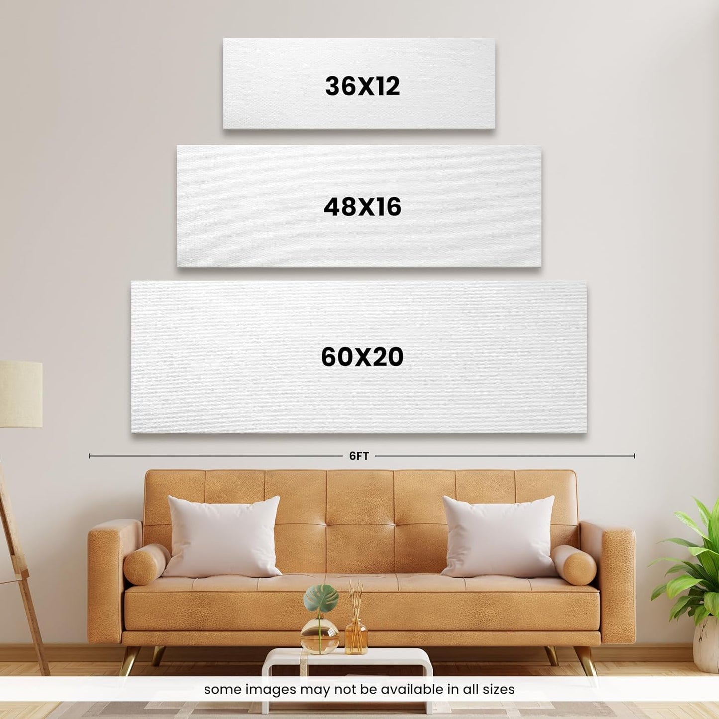 CANVAS ON DEMAND Golf Course At the Coast Torrey Pines Golf Course San Diego California Canvas Wall Art Print, Home Decor, Sports, United States Artwork, 60" x20in