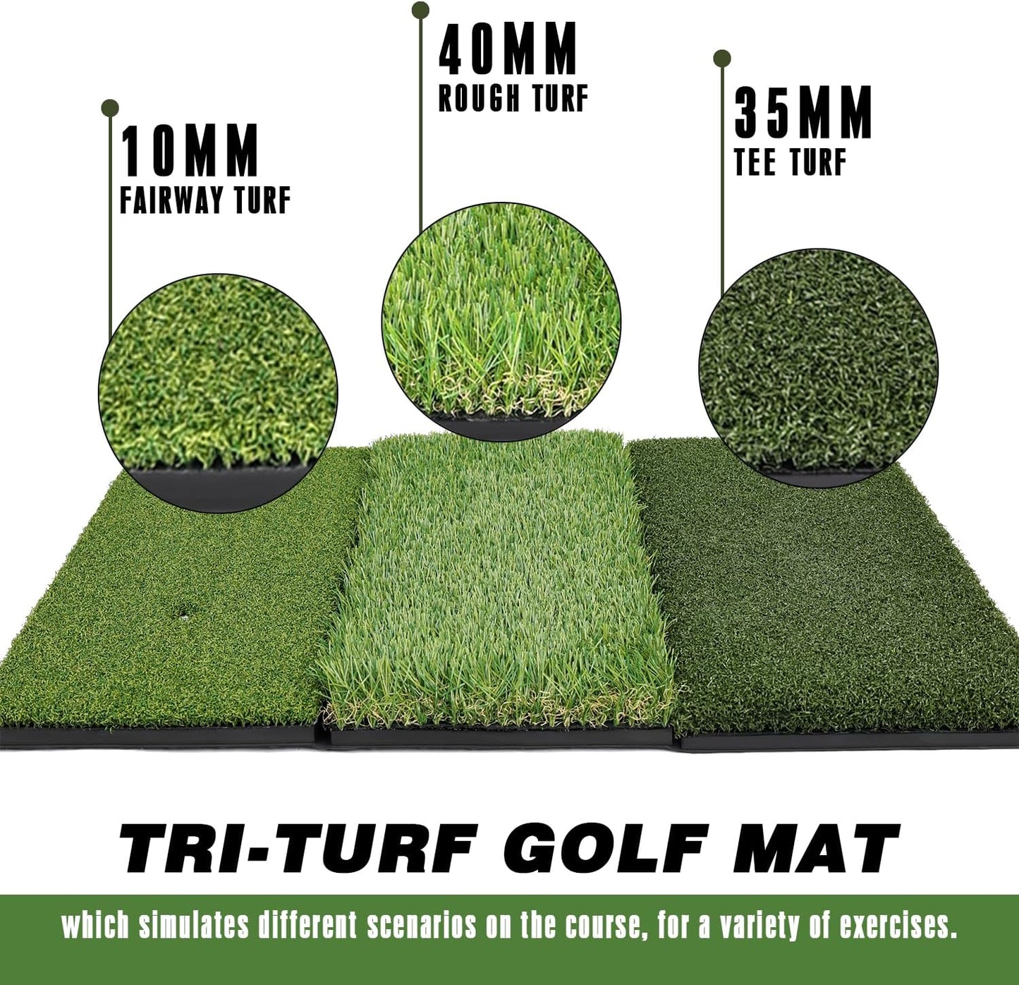 Professinoal Golf Chipping Net with Golf Hitting Mat,12 Practice Foam Balls and 2 Pixing Pins, for Indoor and Outdoor Target Chipping Training