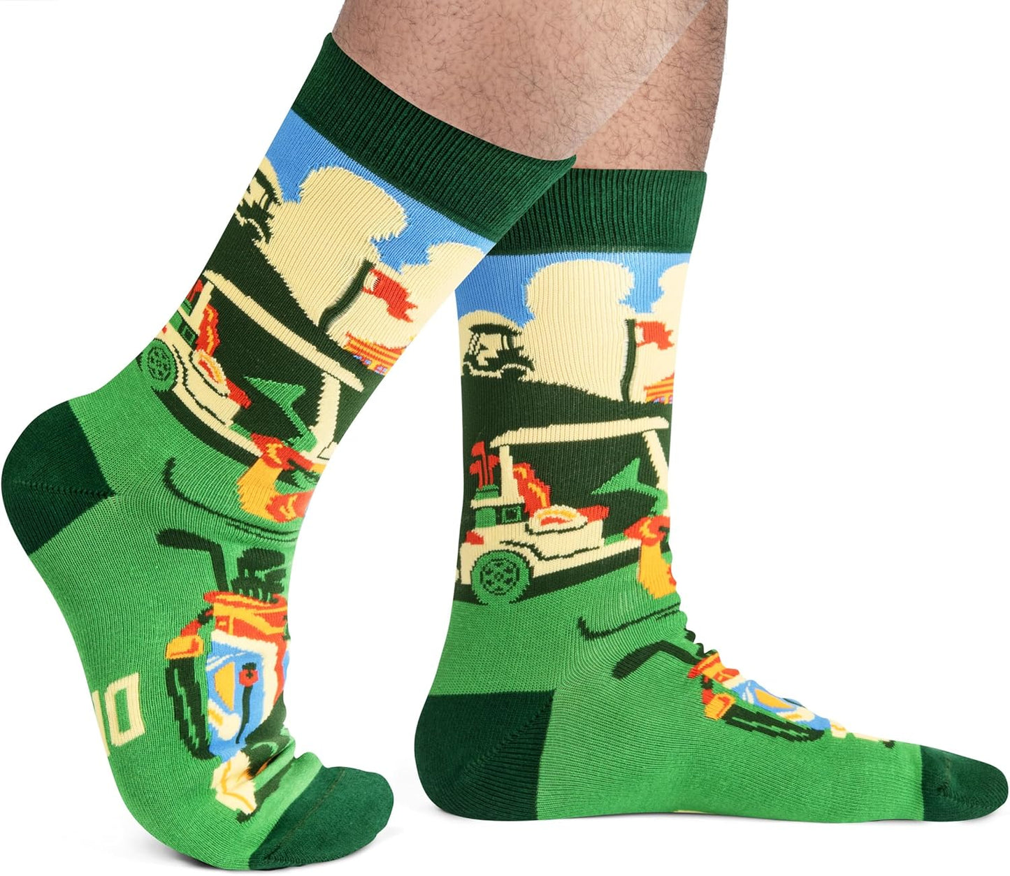 Lavley Funny Golf Socks - Fun gift for golfers - Unisex one size fits most - Great for birthdays or stocking stuffers