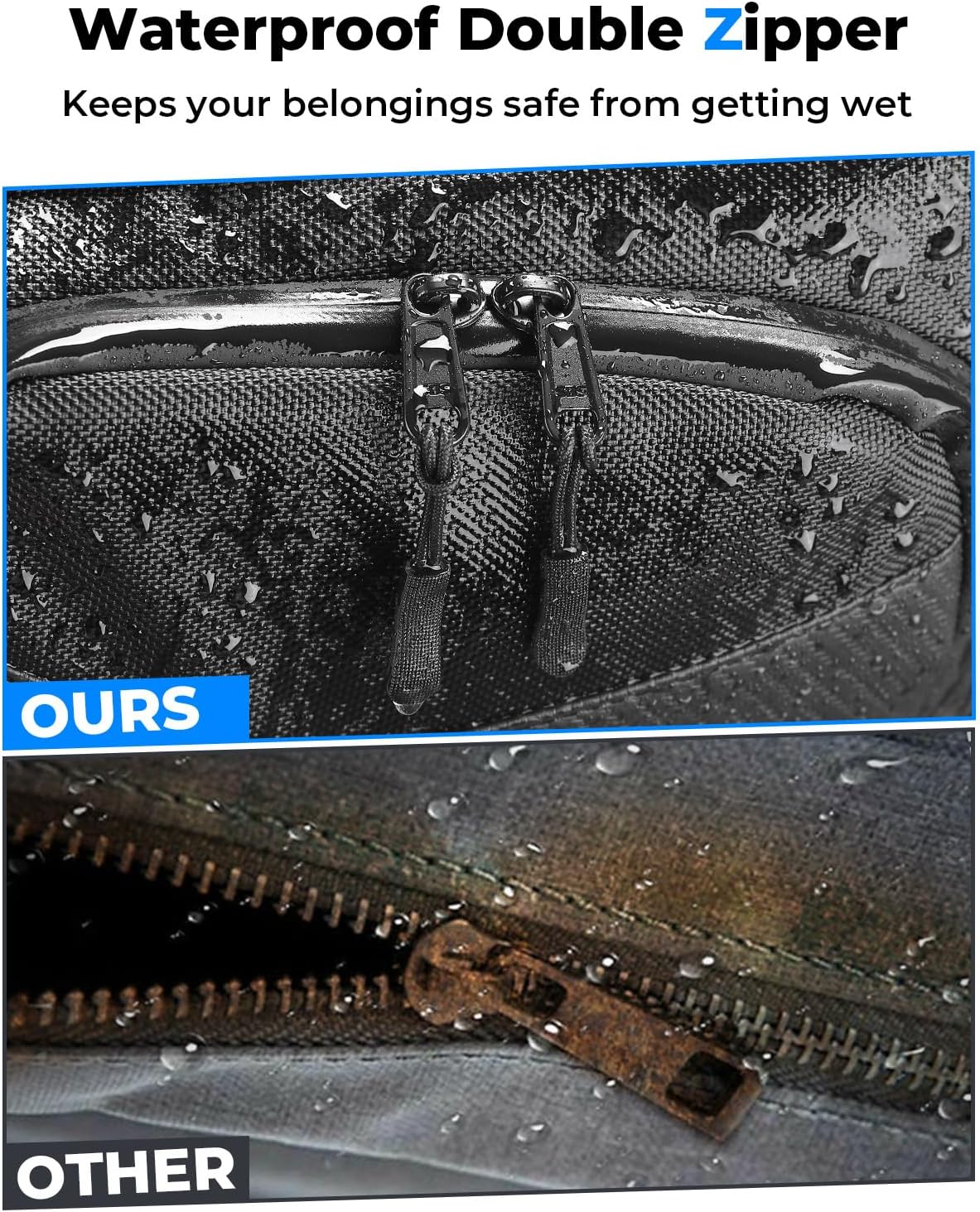 KEMIMOTO Golf Cart Dash Storage Bag Compatible with EZGO TXT 1993-2013 Dashboard,1680D Waterproof No-Drill Dash Organizer with Dual Zippers