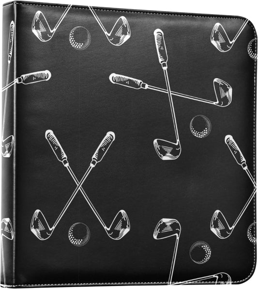 Fisyme Golf Balls Photo Album Self Adhesive DIY Scrapbook Album for 2x3 4x6 5x7 6x8 Pictures 20 Pages Memory Book for Family Wedding