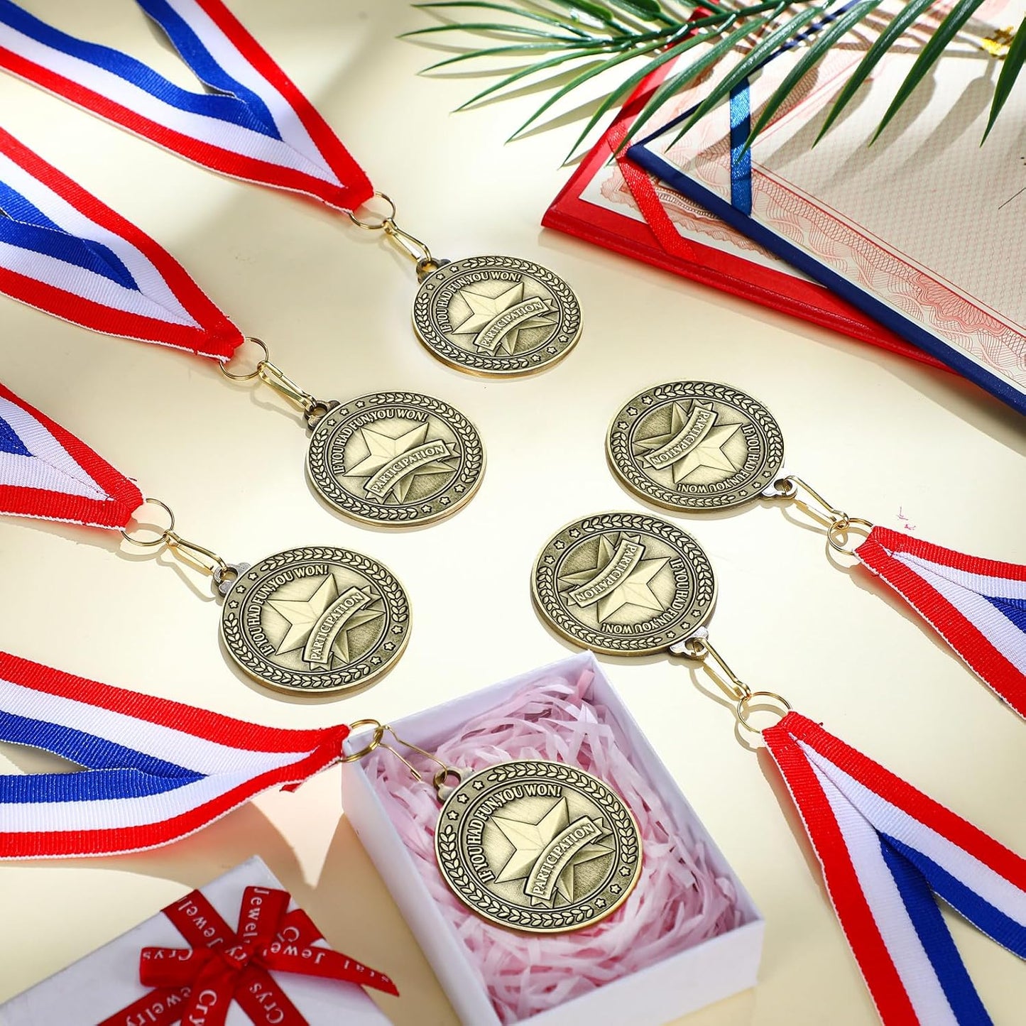 Remuuly 30 Pcs Gold Medals Bulk 2'' Basketball Soccer Baseball Volleyball Football Lacrosse Kickball Cheer Bowling Trophy Medals for Awards for Sports Participation Winner Gift