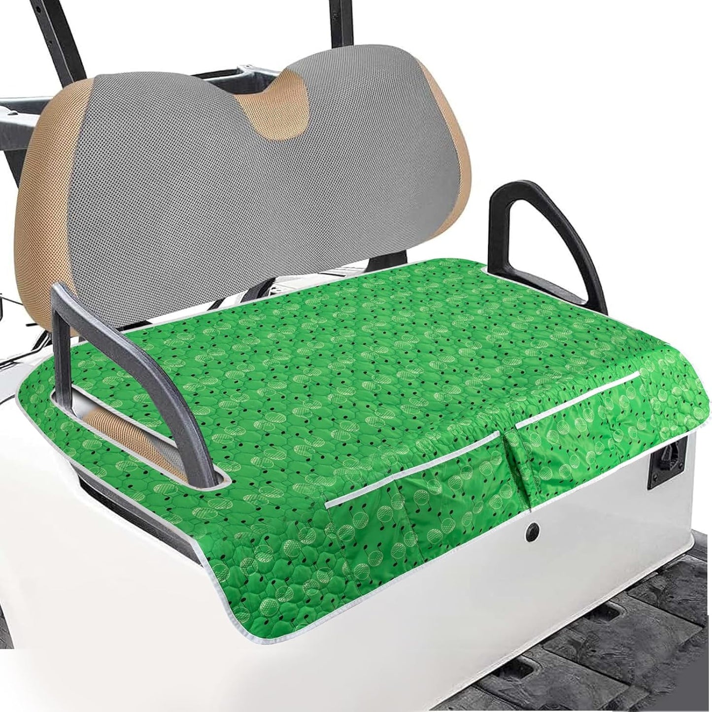 Golf Cart Seat Covers,EZGO Seat Cover,Heavy Duty Golf Cart Seat Blanket,Waterproof Travel Sports Cart Seat Cushion Covers for 2 Person Seats Club Car,Winter Golf Cart Accessories,Golf Cart Seat Cover